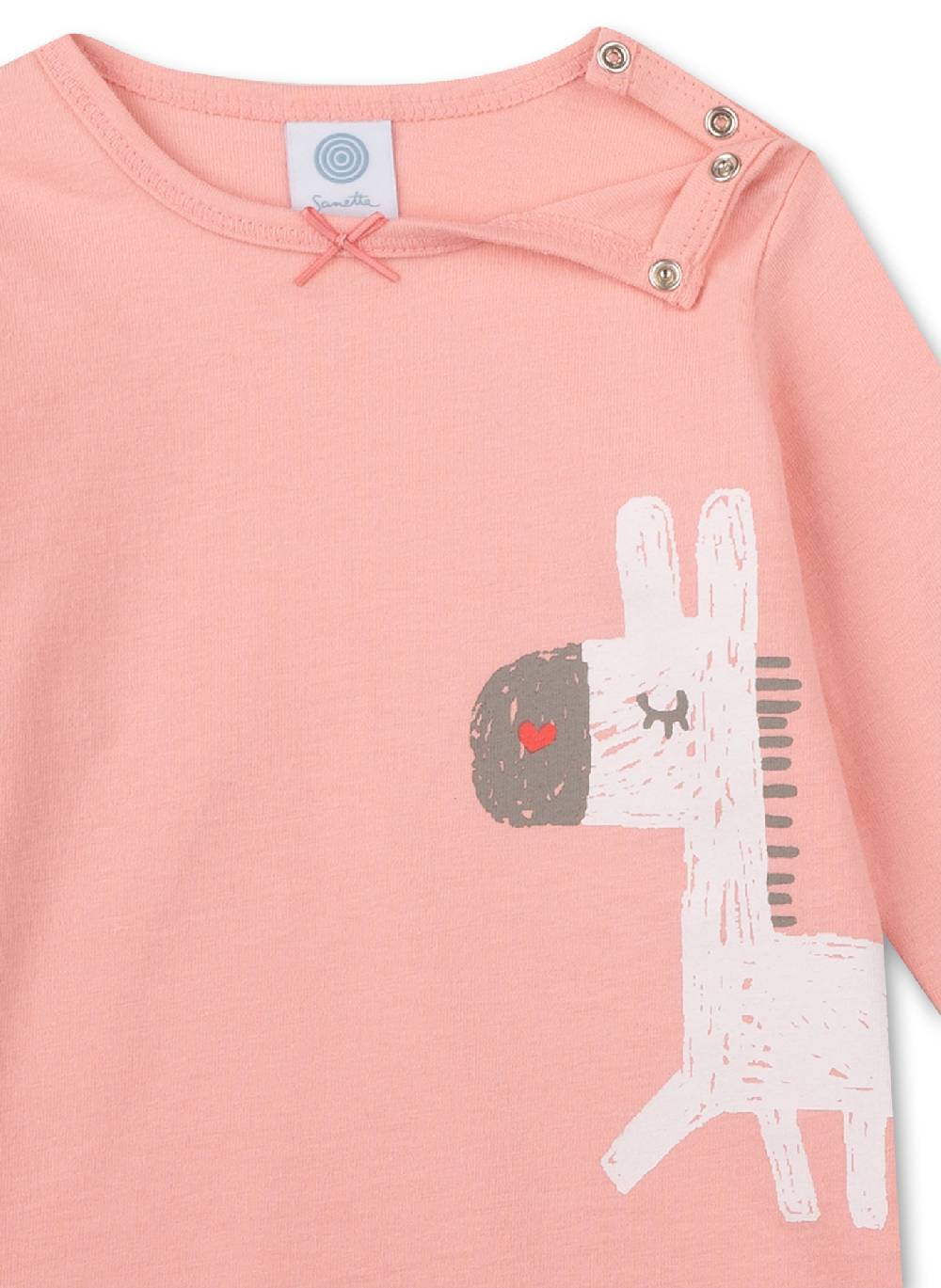 Sanetta Mädchen-Schlafanzug lang Rosa Donkey Sonderangebot der Fabrik