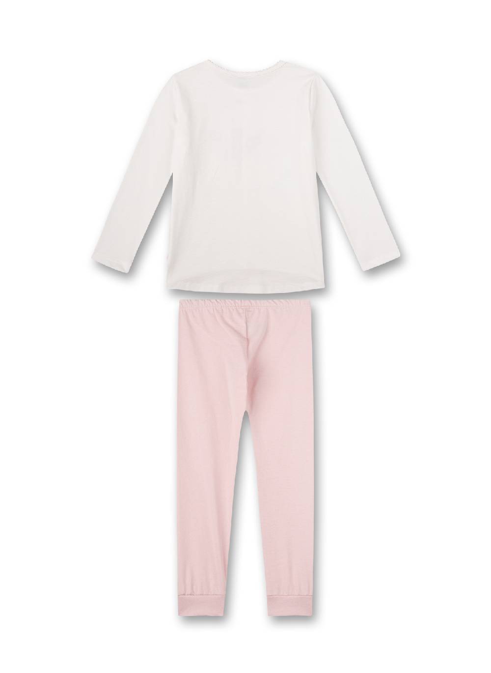 Sanetta Mädchen-Schlafanzug lang Off-White Begrenzt auf 3 Tage