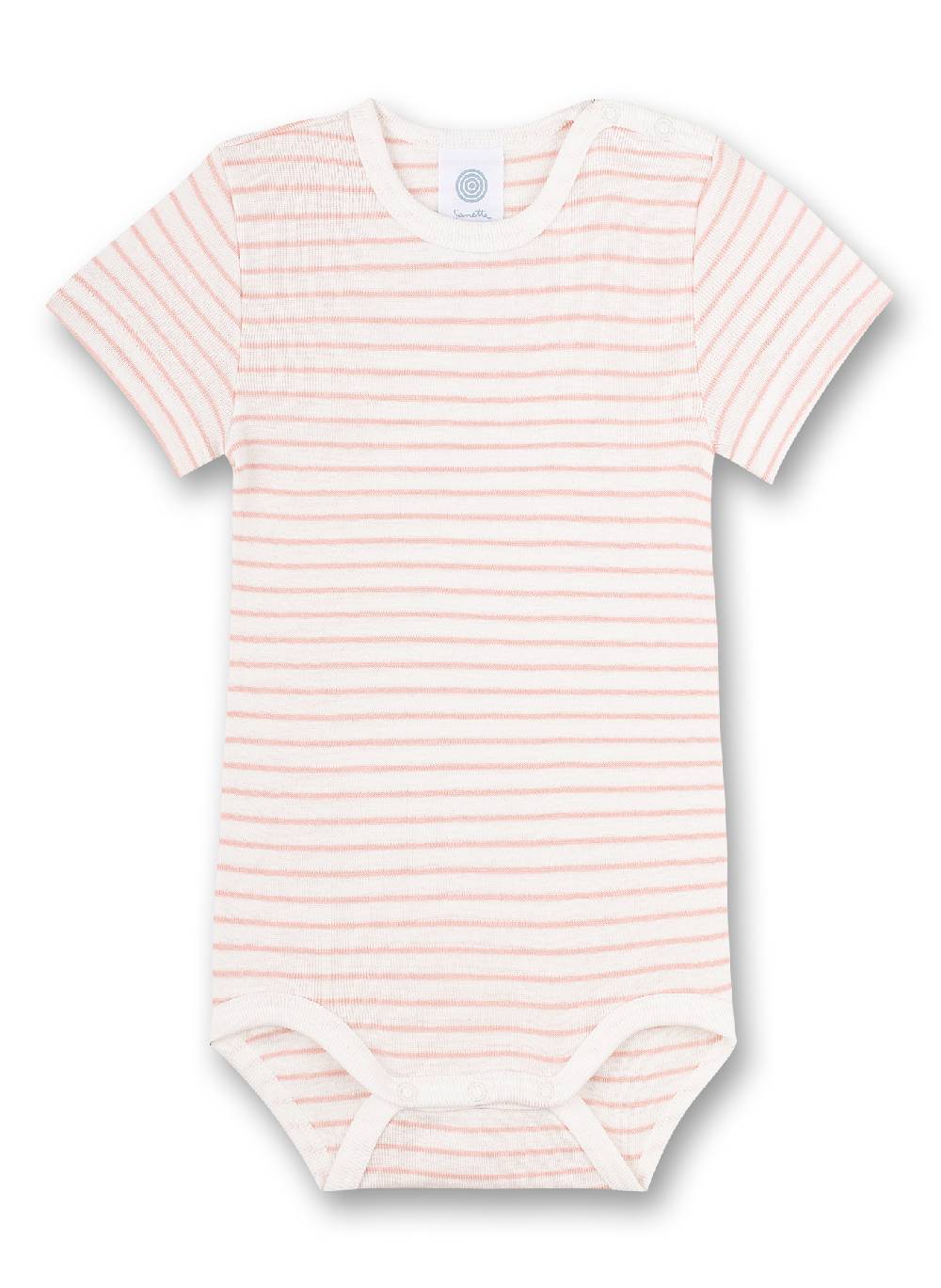 Sanetta Body kurzarm (Dreierpack) Weiß Dots Rosa und Rosa Ringel Kostenloser Versand