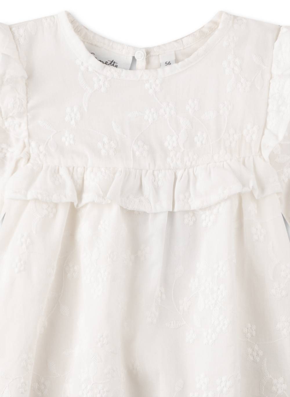 Sanetta Mädchen-Kleid Beige Großer Ausverkauf