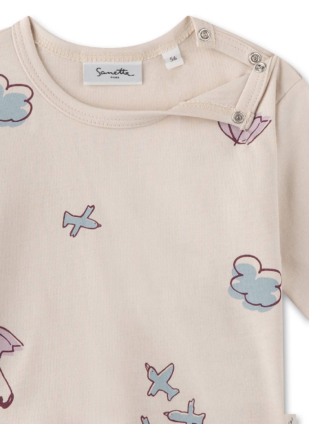 Sanetta Mädchen-Langarmshirt Beige Sonderangebote