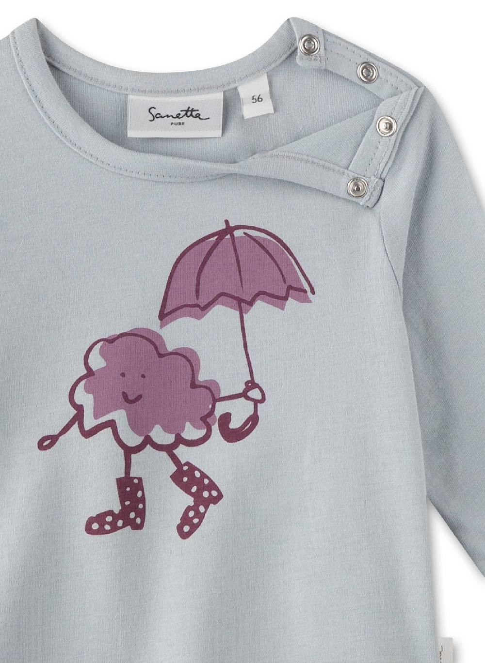 Sanetta Mädchen-Langarmshirt Blau Riesige Ersparnisse