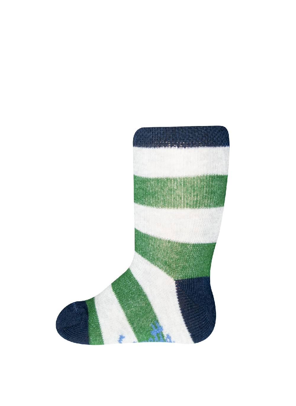 Sanetta Jungen-Socken (Doppelpack) Dunkelblau und Grün-geringelt Begrenzte Freigabe