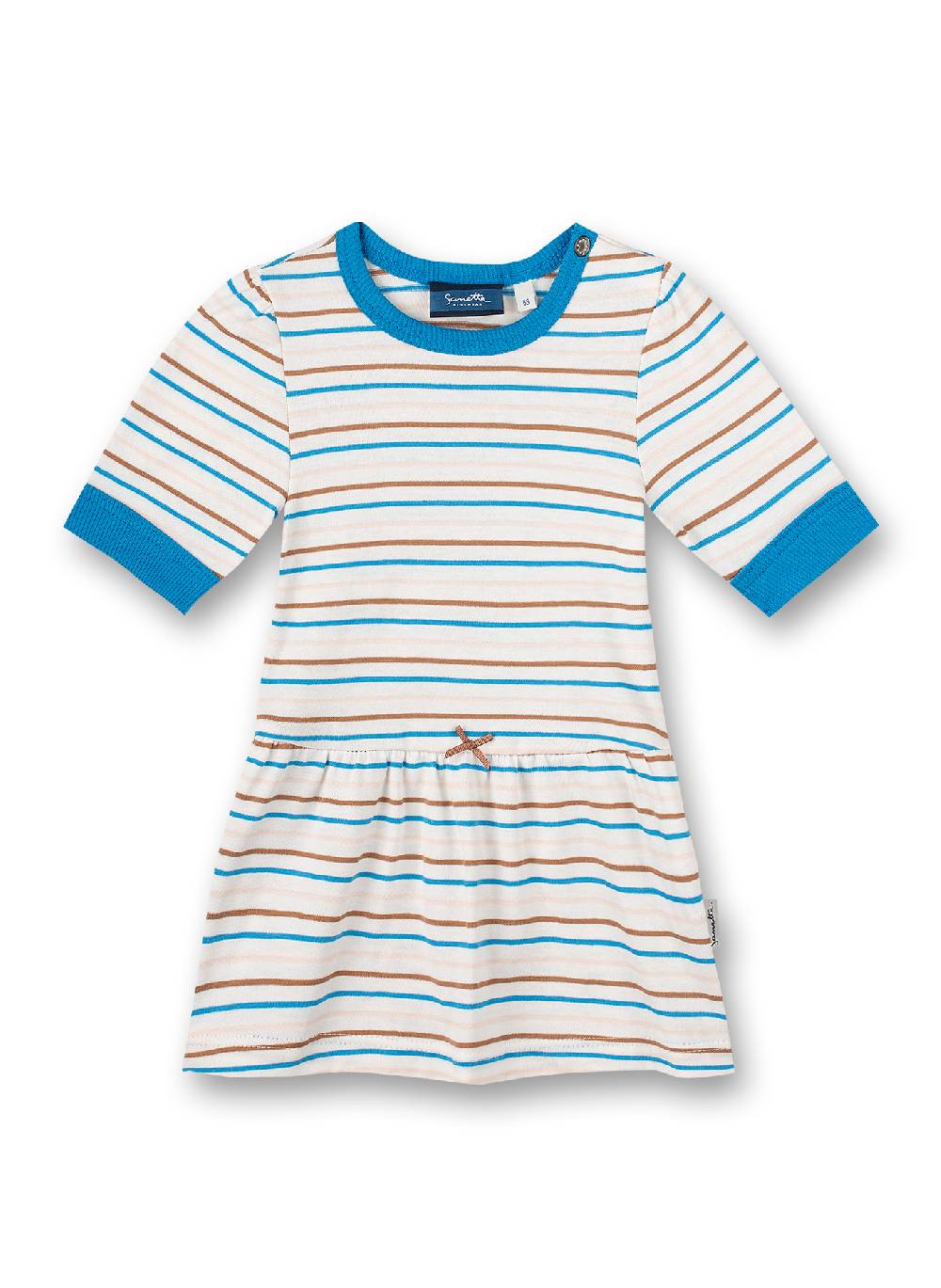 Sanetta Mädchen-Kleid Off-White Water World Letzte 2 Tage