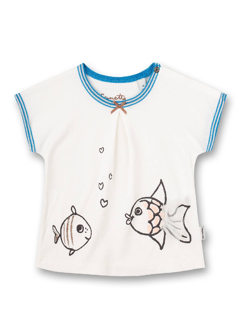 Sanetta Mädchen T-Shirt Off-White Water World Letzter Tag