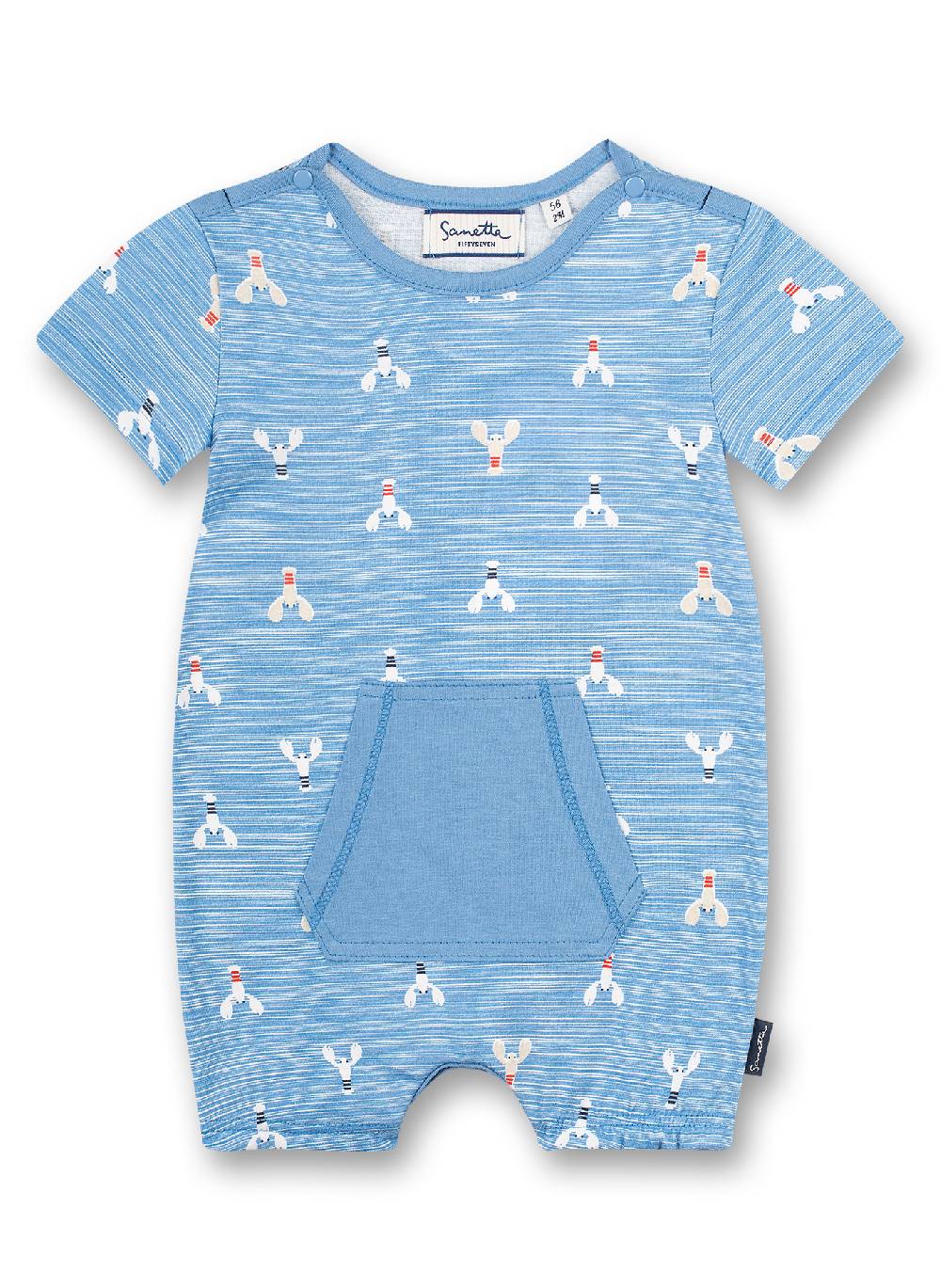 Sanetta Jungen-Overall Blau Little Lobster Nur noch ein Tag übrig