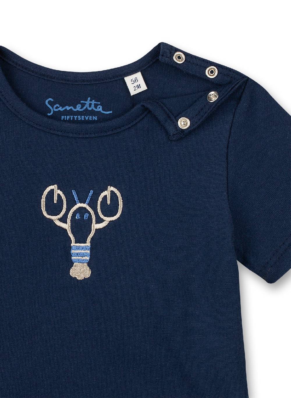 Sanetta Jungen T-Shirt Dunkelblau Little Lobster Riesige Rabatte