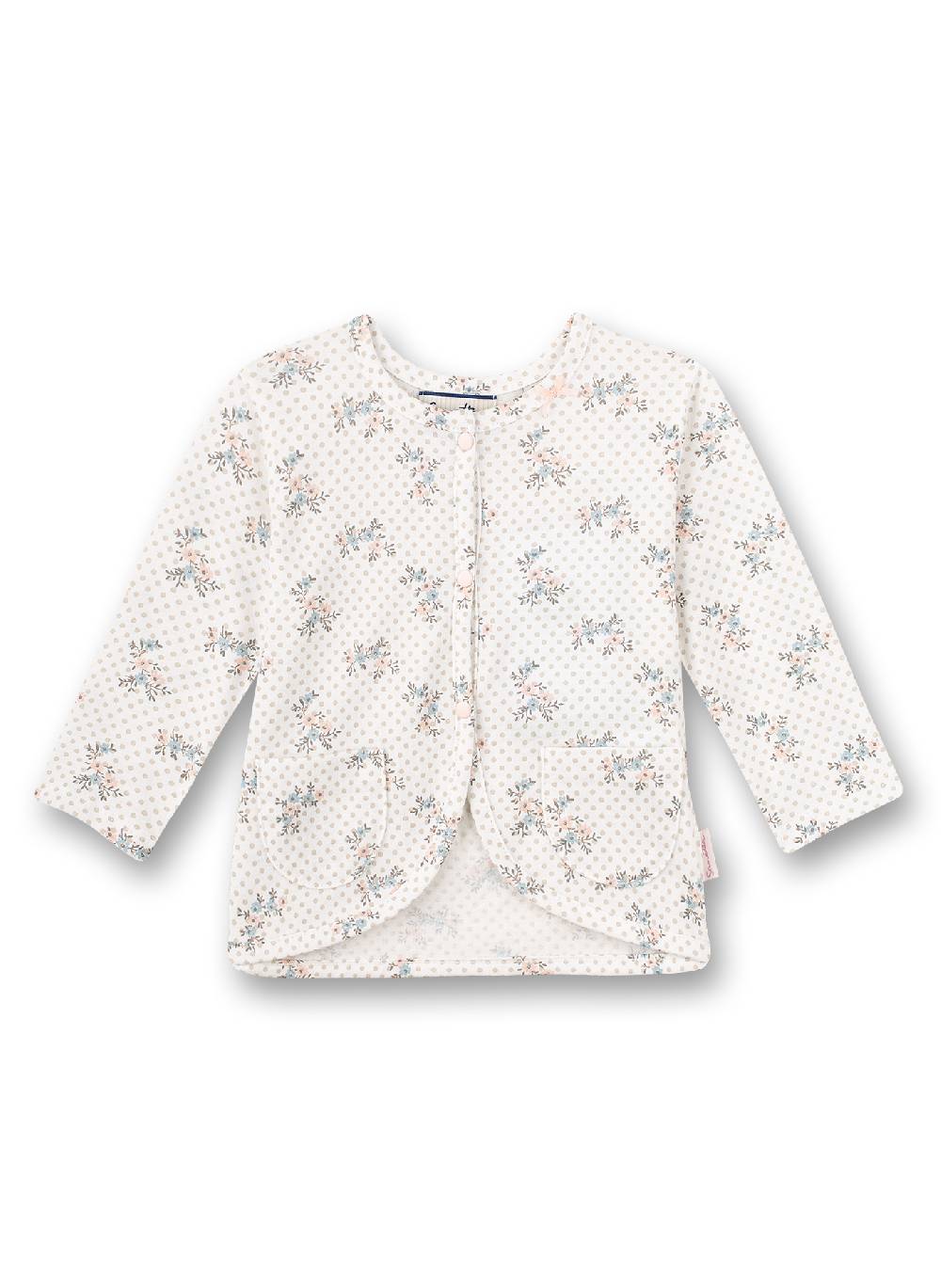 Sanetta Mädchen-Jacke Off-White Dots-Alover Fluffy Duckling 50% Rabatt mit kostenlosem Versand