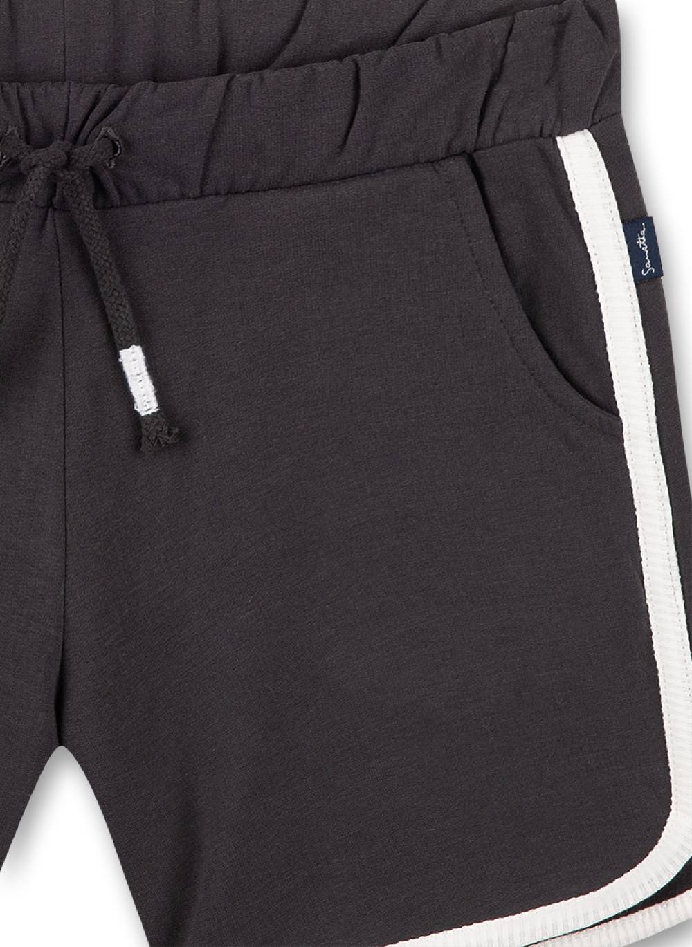 Sanetta Mädchen-Sweatshorts Anthrazit Tropical Speichern exportieren