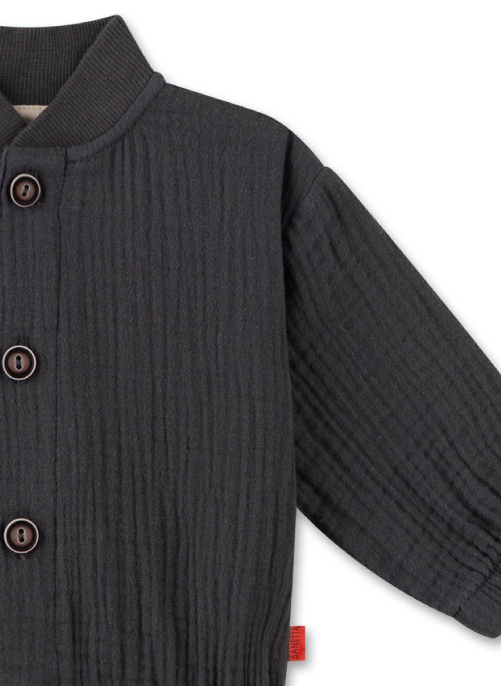 Sanetta Jungen-Jacke Grau aus Musselin Im Verkauf