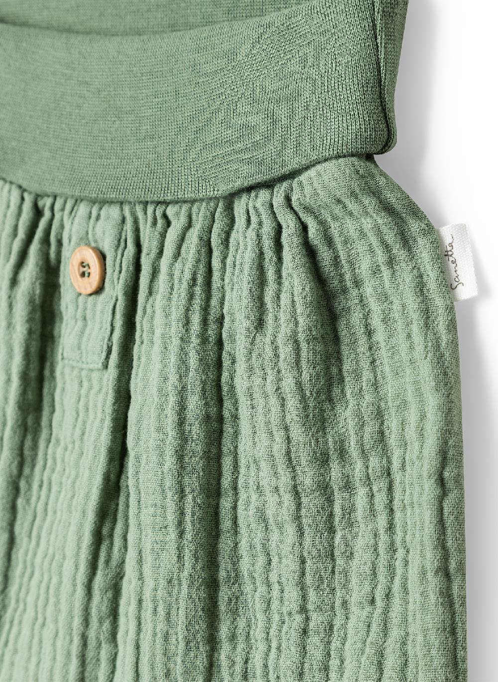 Sanetta Baby-Shorts Grün aus Musselin Verkauf