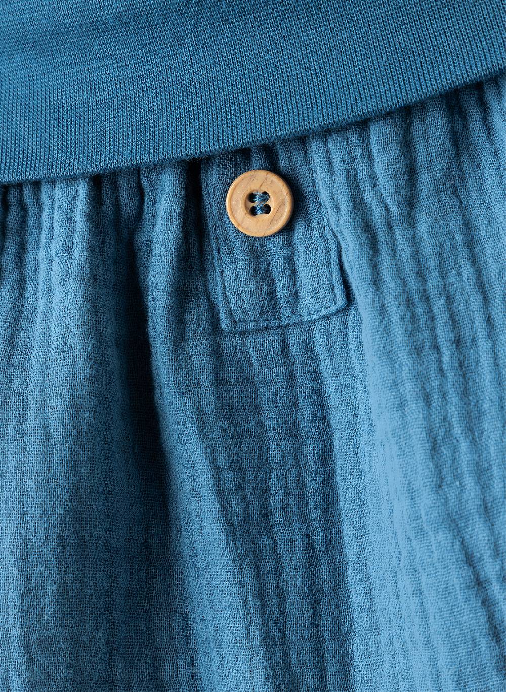 Sanetta Baby-Shorts Blau aus Musselin Angebote