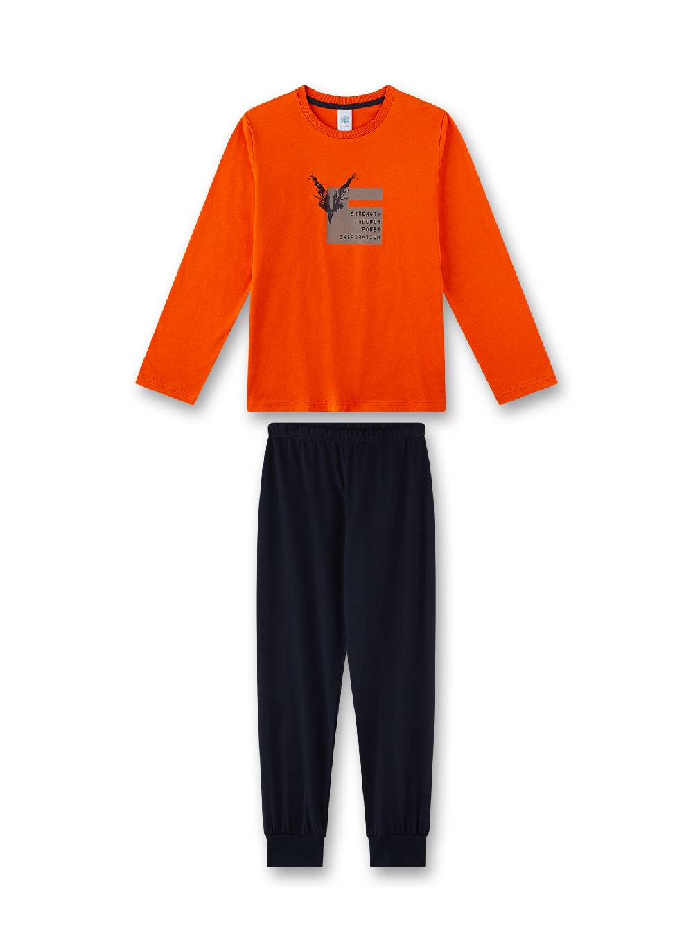 Sanetta Jungen-Schlafanzug Orange Günstig kaufen