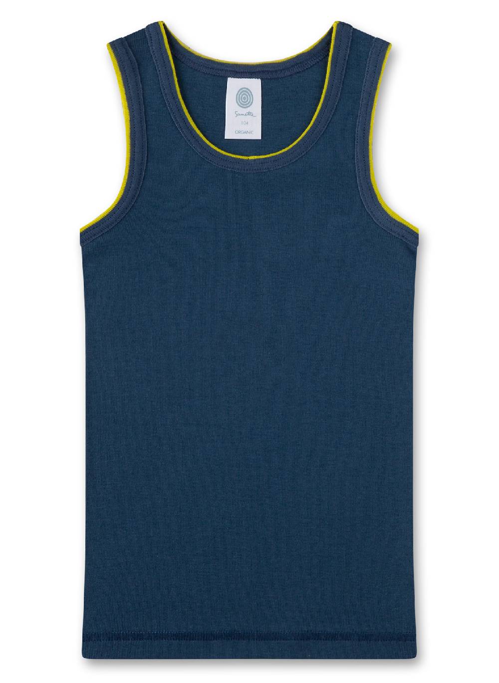 Sanetta Jungen-Unterhemd (Doppelpack) Grau mit Autos und Dunkelblau Black Friday