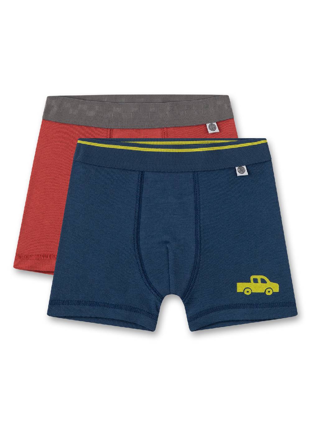 Sanetta Jungen-Hipshorts (Doppelpack) Dunkelblau mit Auto und Rost Cyber Monday