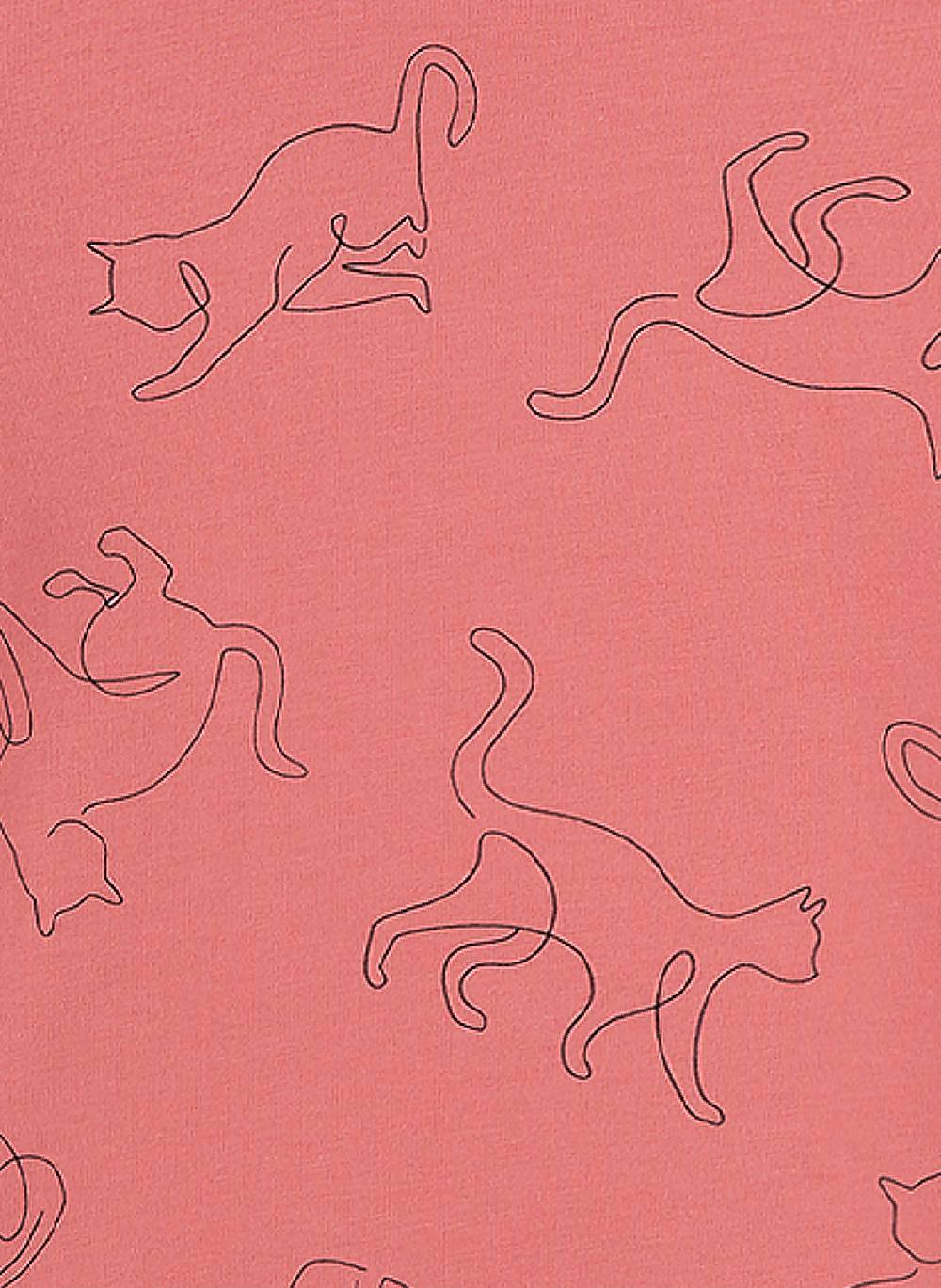 Sanetta Mädchen-Schlafanzug Rosa Fancy Cat Begrenzte Freigabe