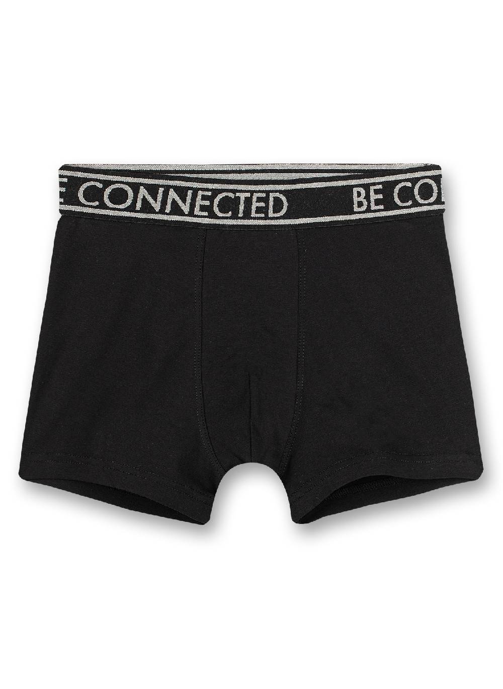 Sanetta Jungen-Shorts (Doppelpack) Graumelange Ringel und Schwarz Nur noch ein Tag übrig