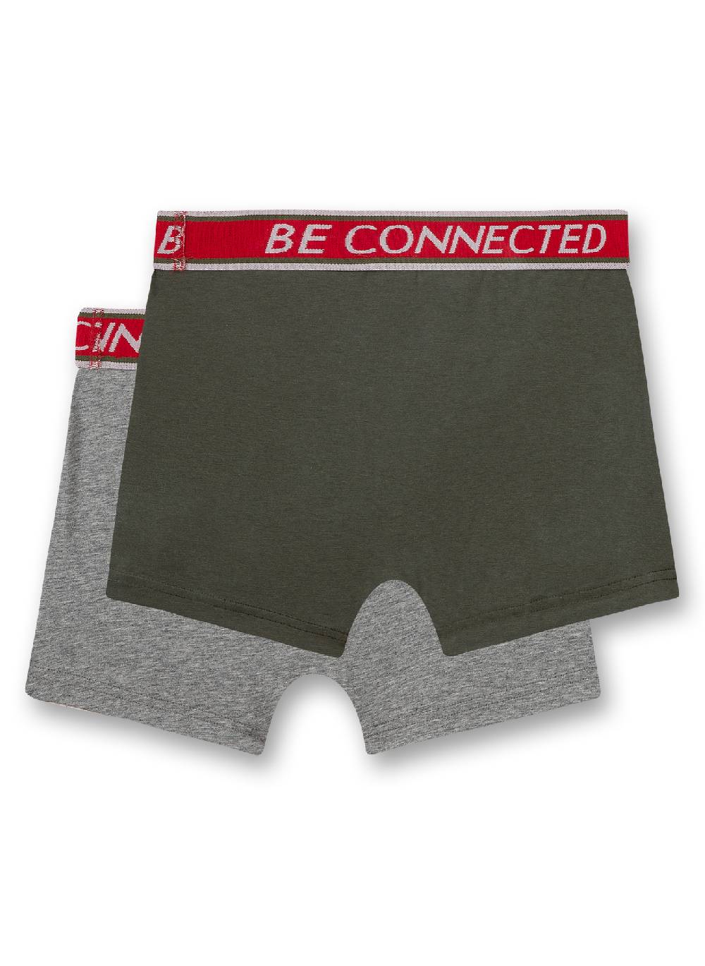 Sanetta Jungen-Shorts (Doppelpack) Graumelange und Khaki Clearance-Verkauf
