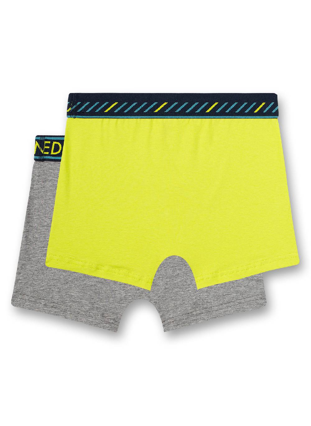 Sanetta Jungen-Shorts (Doppelpack) Graumelange und Lemon-Grün Kostenloser Versand international