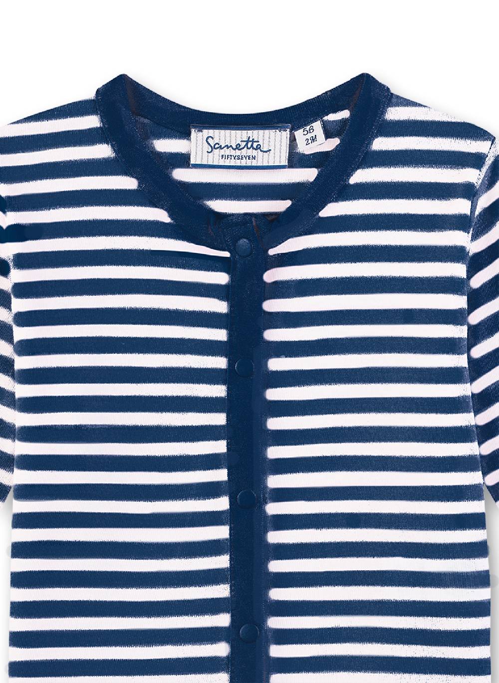 Sanetta Jungen-Strickjacke Blau-geringelt Speichern exportieren