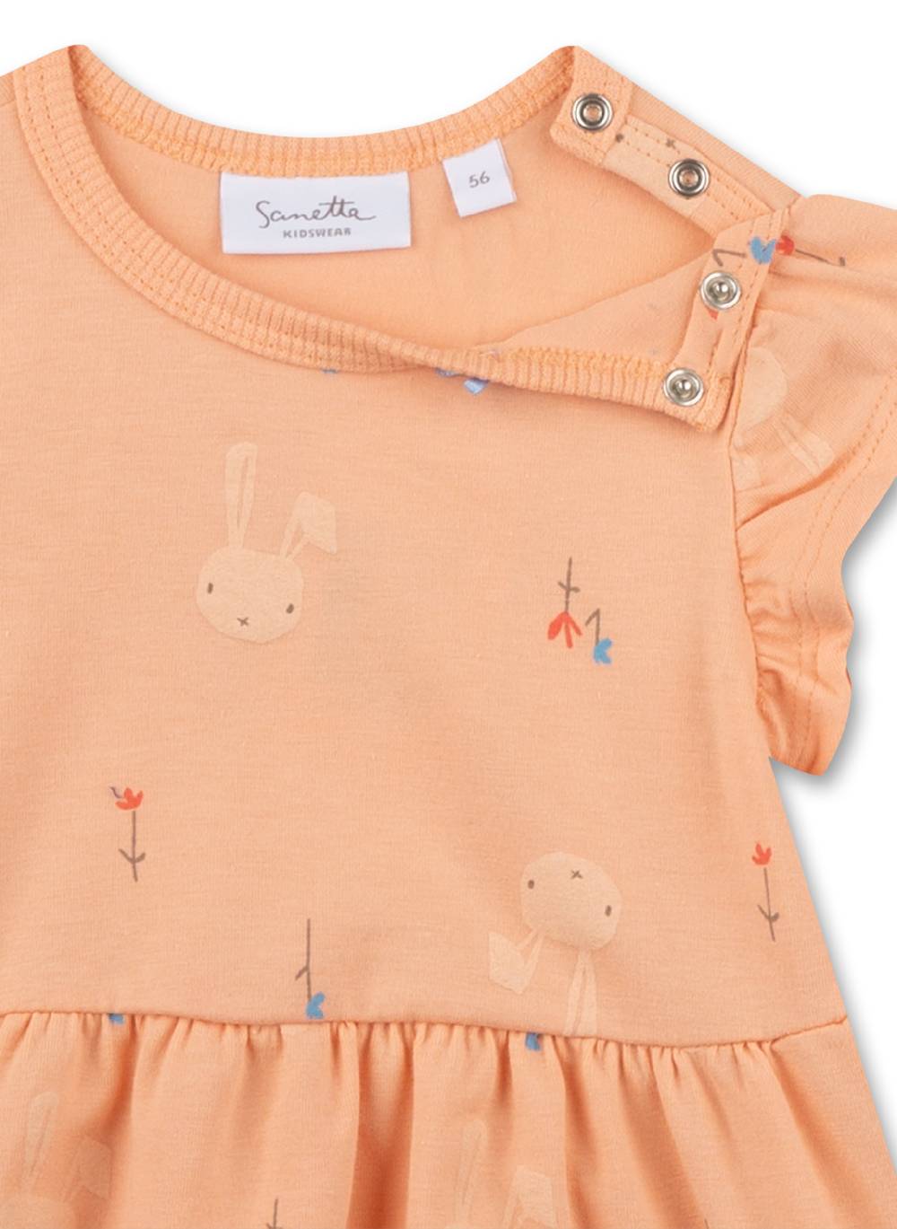 Sanetta Mädchen-Kleid Orange Blitzverkäufe