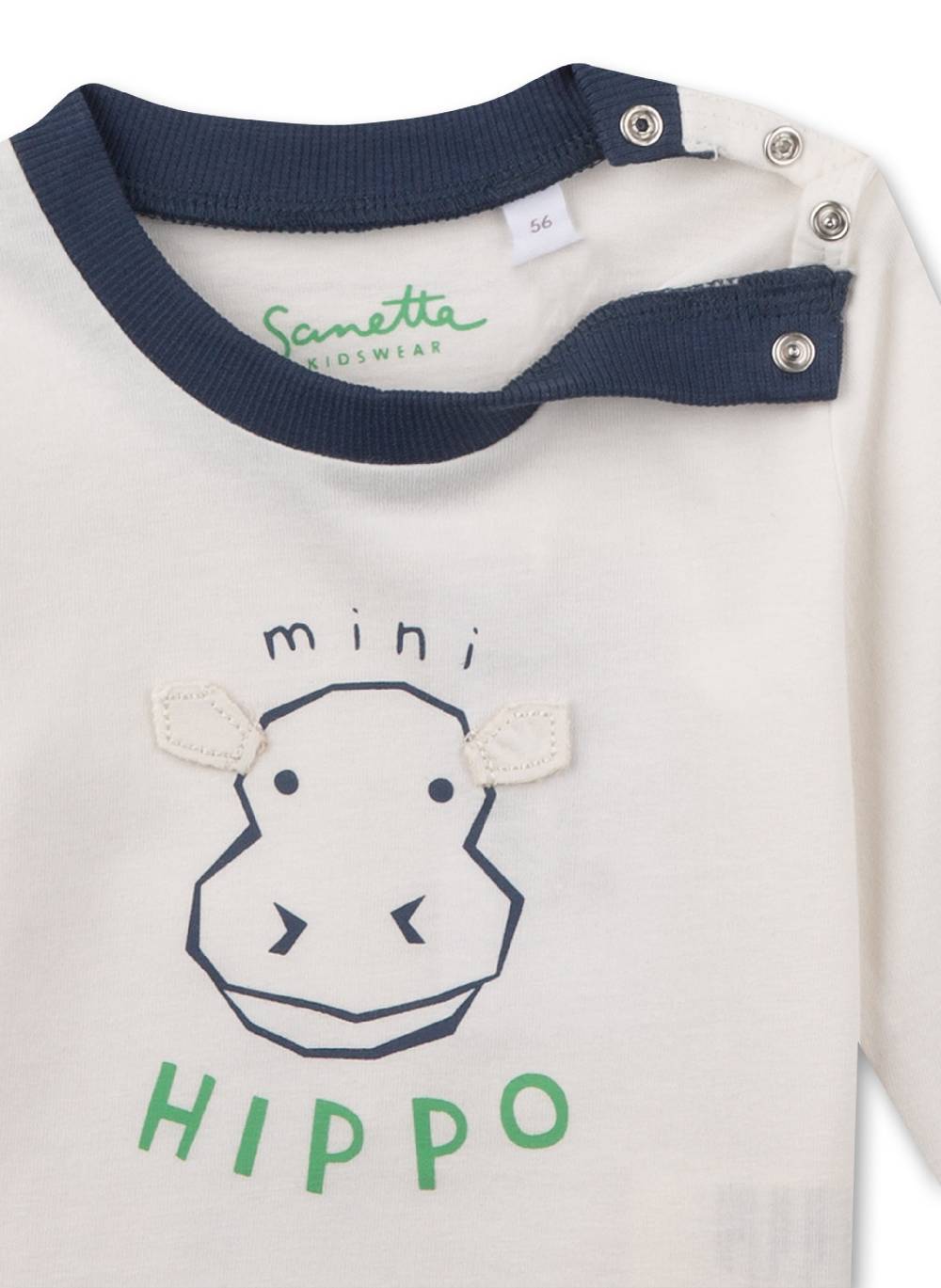 Sanetta Jungen-Shirt langarm Off-White Begrenztes Angebot