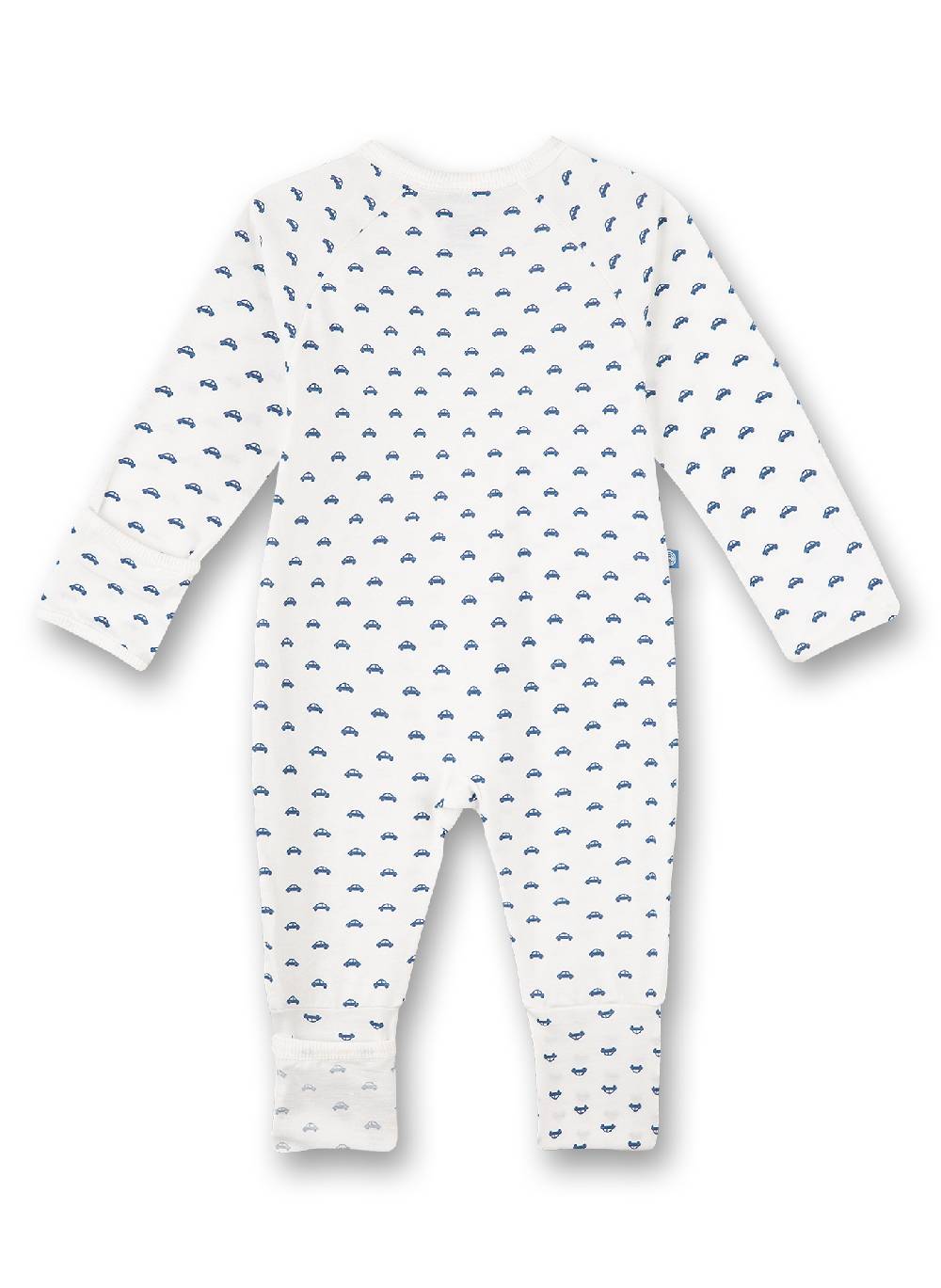 Sanetta Jungen-Overall Weiß Auto-Allover Heißer Verkauf