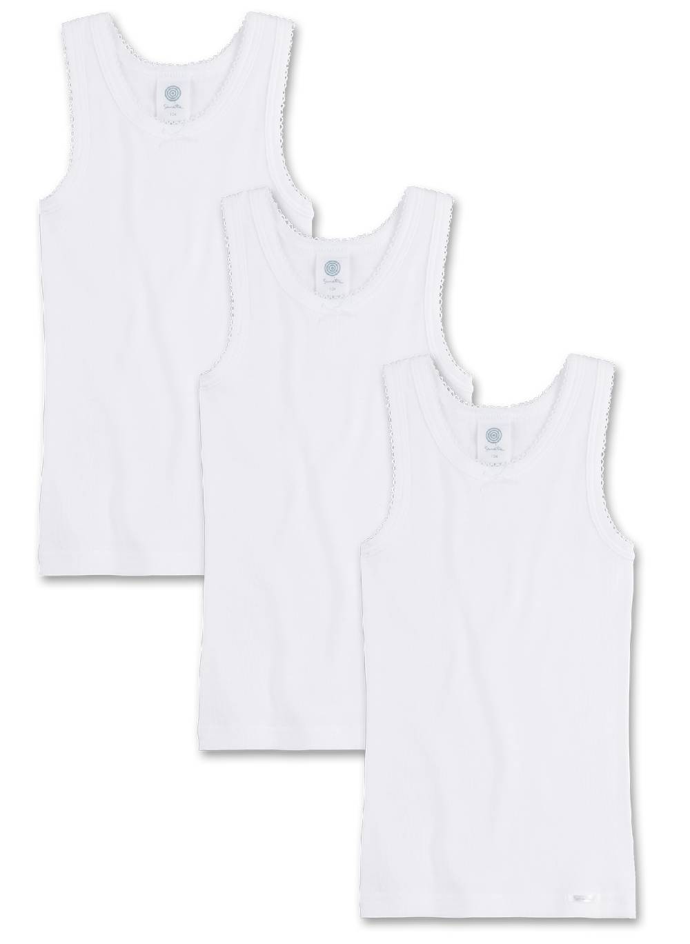 Sanetta Mädchen-Unterhemd (Dreierpack) Begrenzte Freigabe