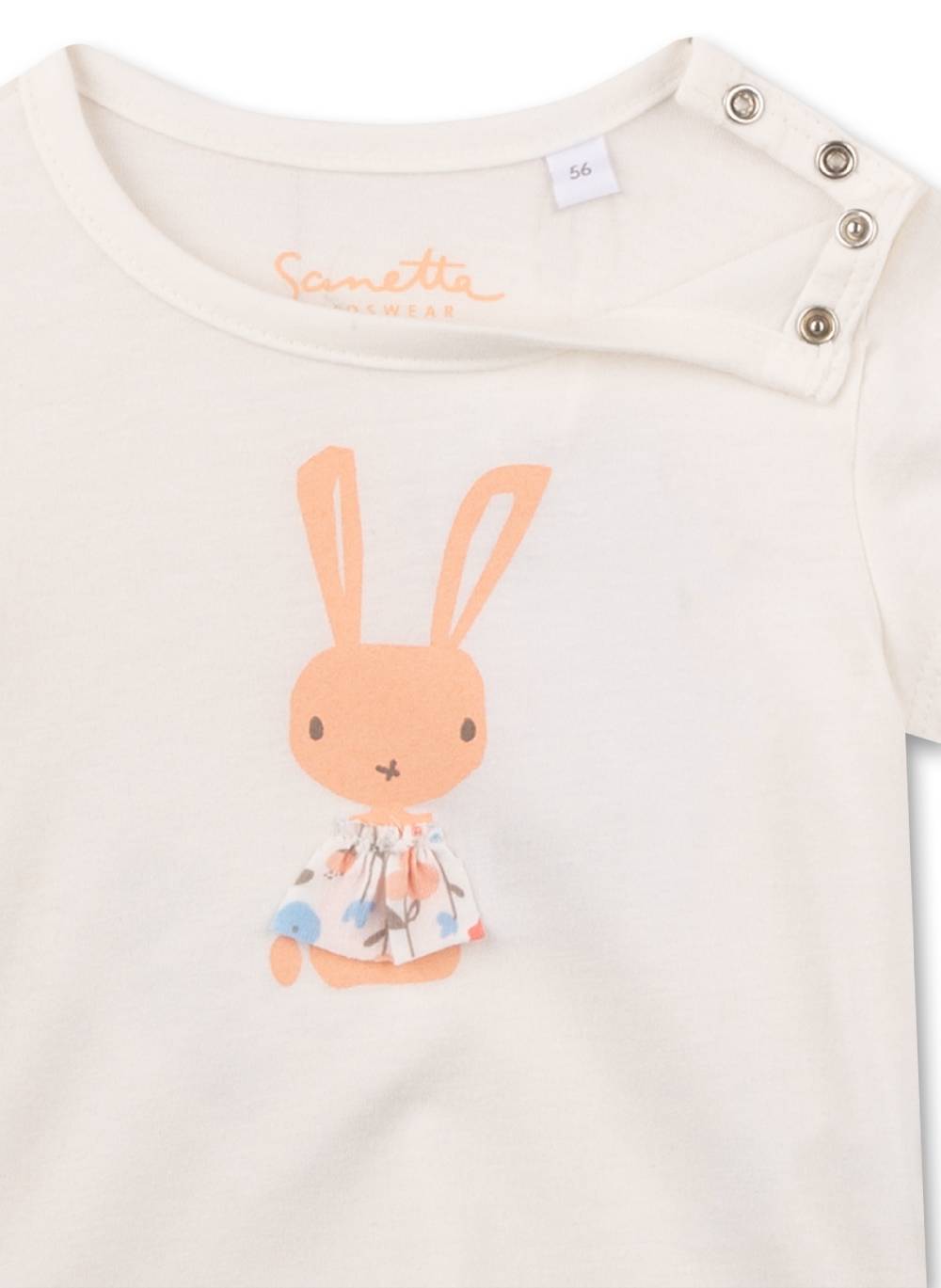 Sanetta Mädchen T-Shirt Off-White Letzter Tag