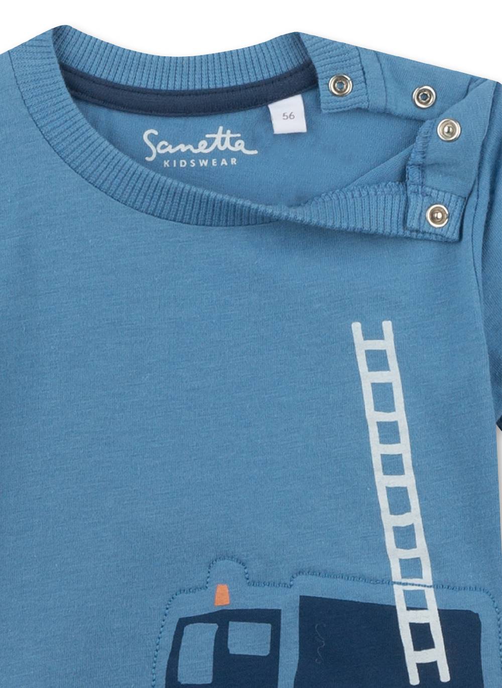 Sanetta Jungen T-Shirt Blau Discount Store für neue Produkte