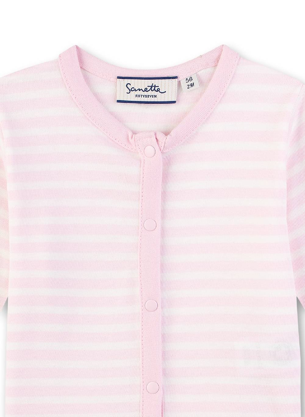 Sanetta Mädchen-Strickjacke Rosa-geringelt 2025