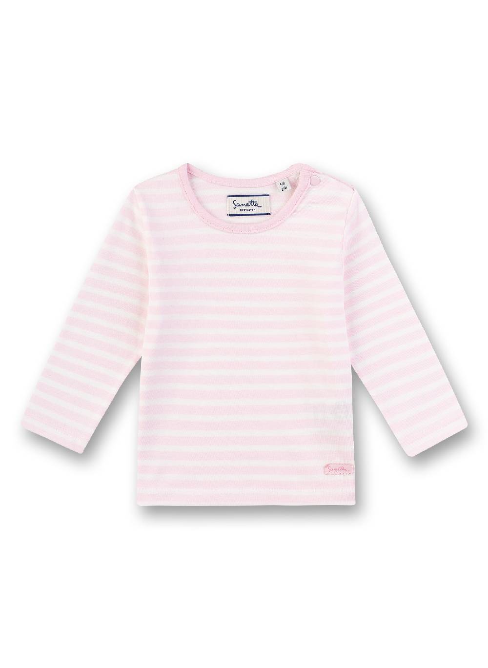 Sanetta Mädchen-Shirt langarm Rosa-geringelt Outlet