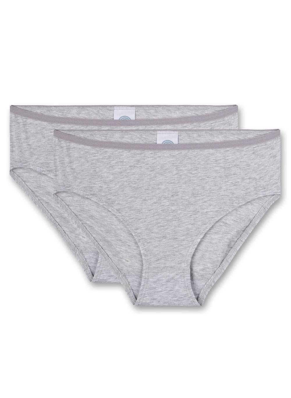 Sanetta Mädchen-Rioslip (Doppelpack) Graumelange Sonderangebot