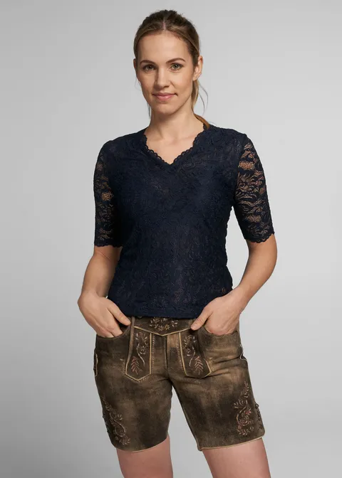 Spieth&Wensky Trachtenbluse "Arktis"Artikelnummer SW-401400-1189-2349 Räumungsverkauf
