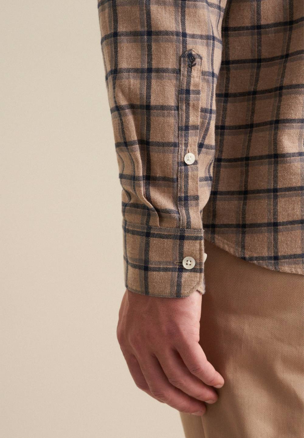 Studio Seidensticker Flanell Casual Hemd in Regular mit Button-Down-Kragen Versandkostenfrei