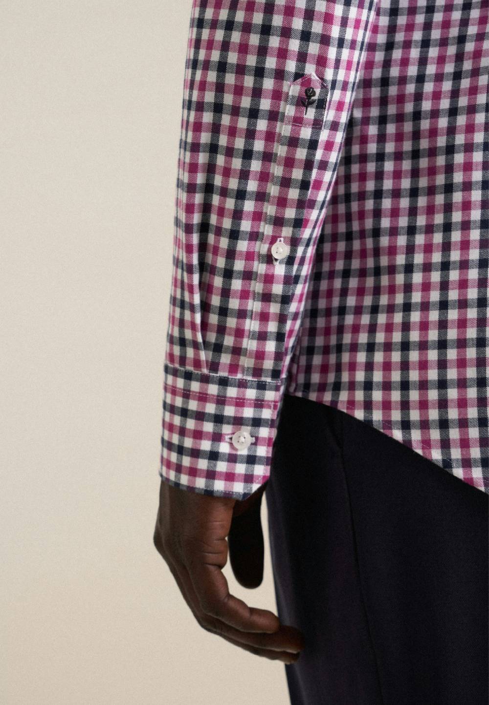 Studio Seidensticker Flanell Flanellhemd in Shaped mit Button-Down-Kragen Preisnachlass