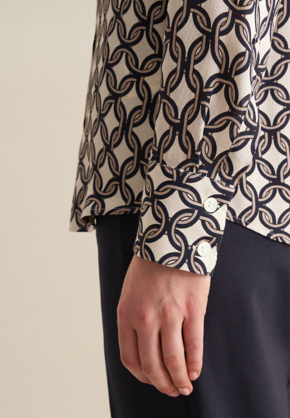 Studio Seidensticker Krepp Hemdbluse Preisnachlass