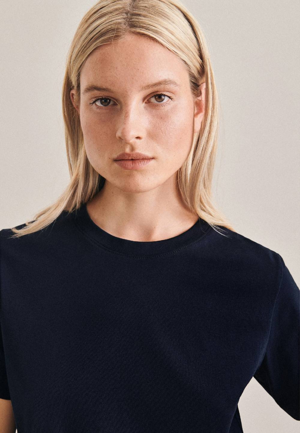 Studio Seidensticker Rundhals T-Shirt Regular Bis zu 60% Rabatt