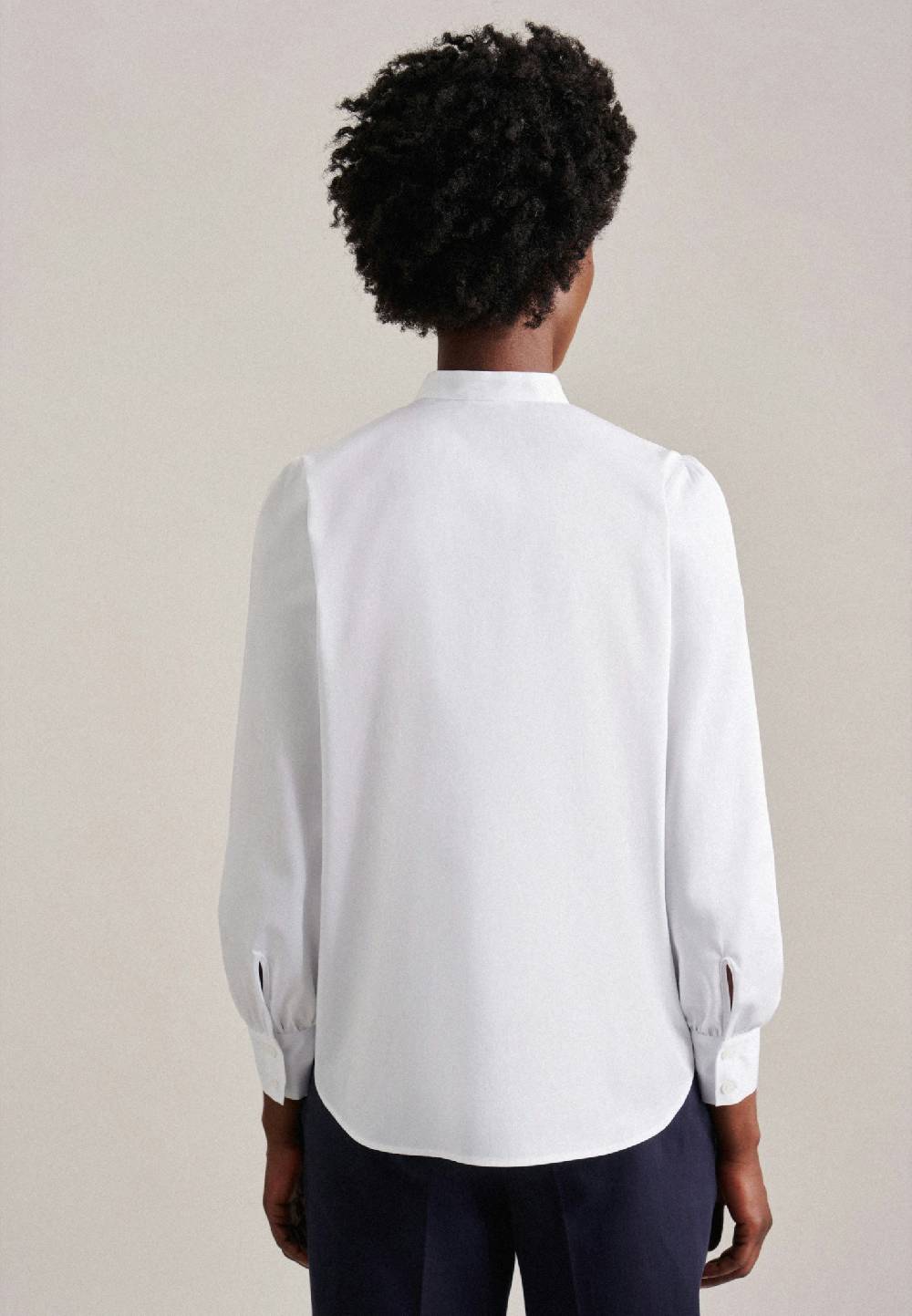 Studio Seidensticker Satin Stehkragenbluse 50% Rabatt mit kostenlosem Versand