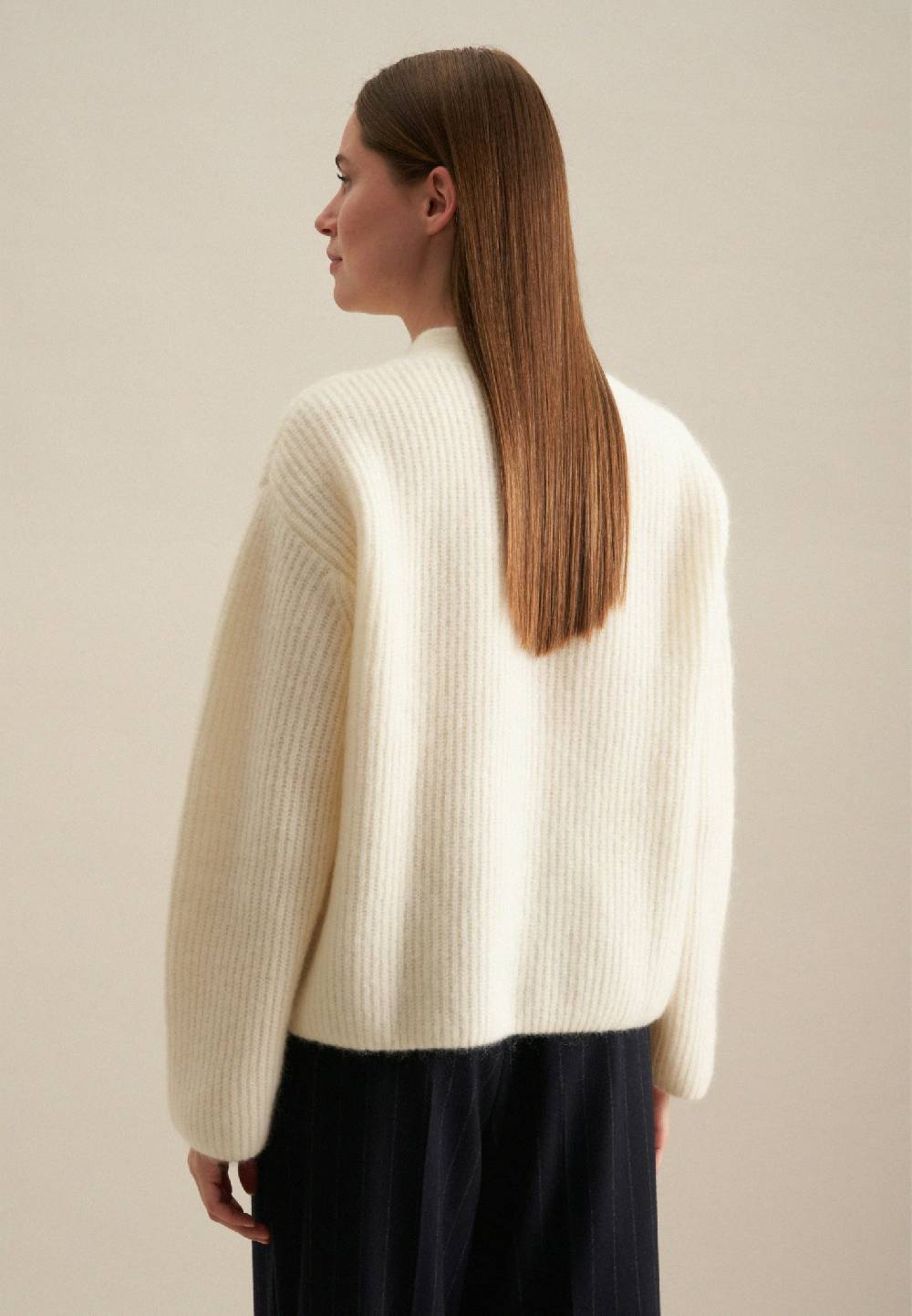 Studio Seidensticker V-Neck Strick-Jacke Oversized Outlet