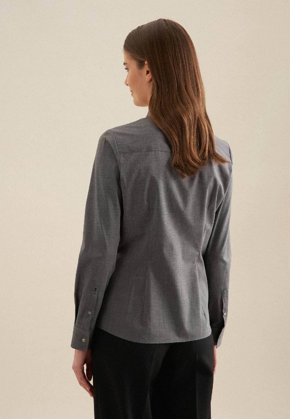 Studio Seidensticker Bügelfreie Fil a fil Hemdbluse im Angebot