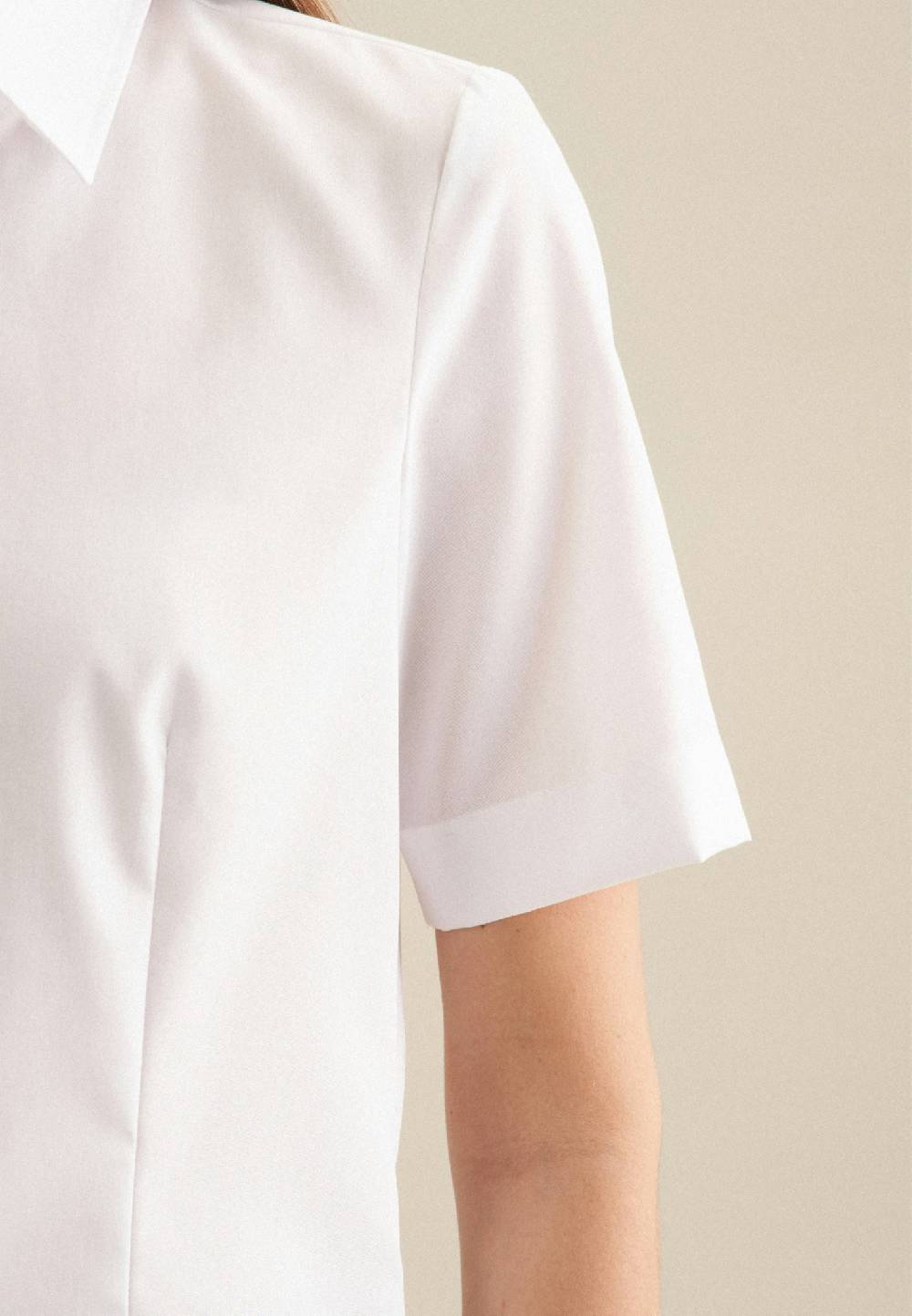 Studio Seidensticker Bügelfreie Kurzarm Fil a fil Hemdbluse Sonderangebot