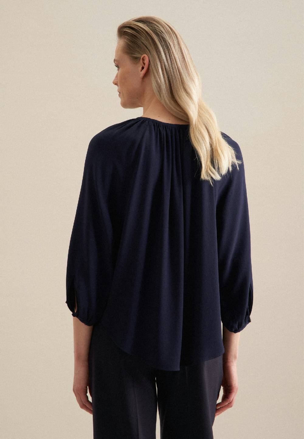 Studio Seidensticker 3/4-Arm Krepp Shirtbluse Black Friday