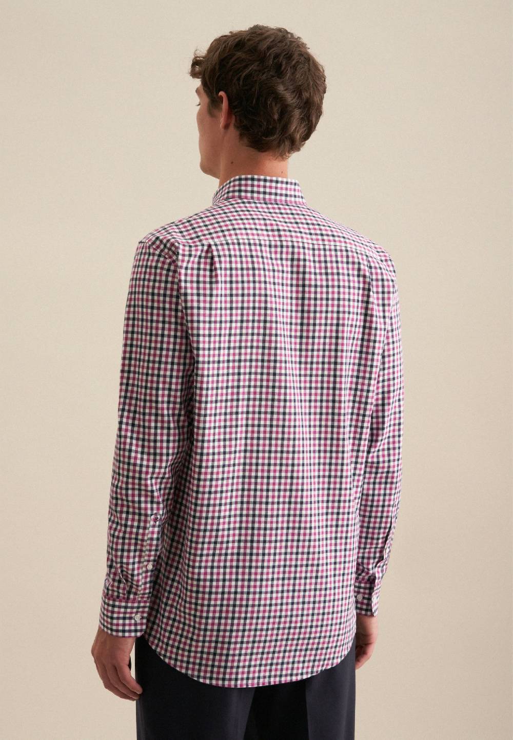 Studio Seidensticker Flanell Flanellhemd in Comfort mit Button-Down-Kragen Online Outlet