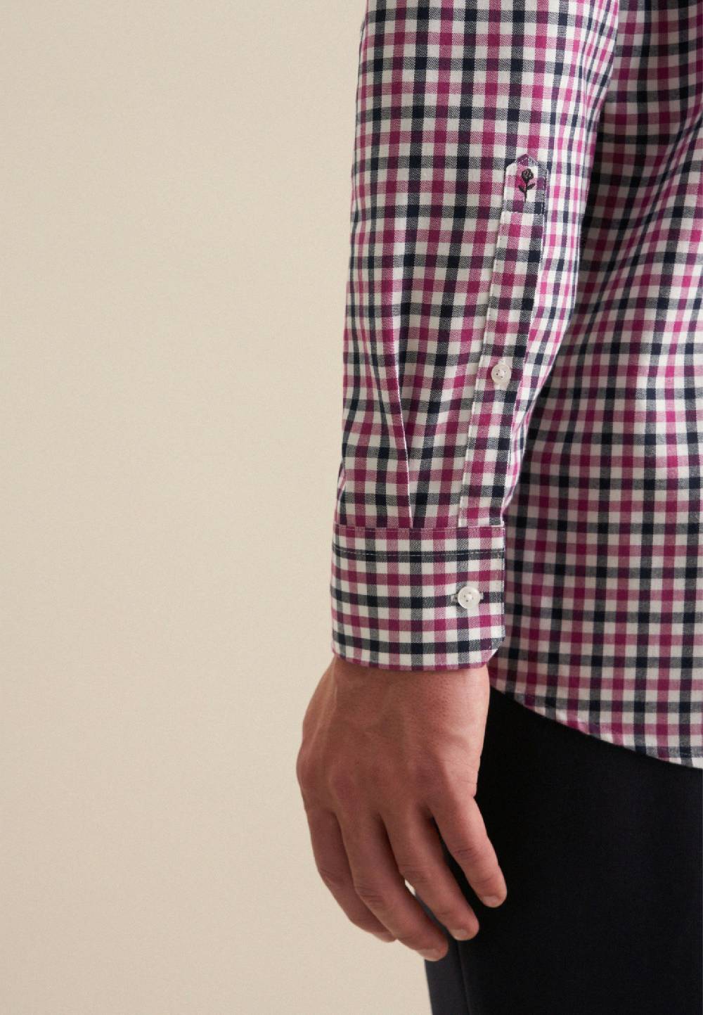 Studio Seidensticker Flanell Flanellhemd in Comfort mit Button-Down-Kragen Online Outlet