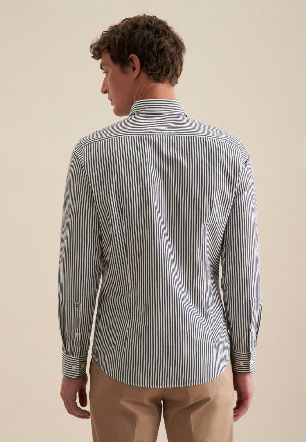 Studio Seidensticker Twill Casual Hemd in Slim mit Button-Down-Kragen Exklusive Angebote