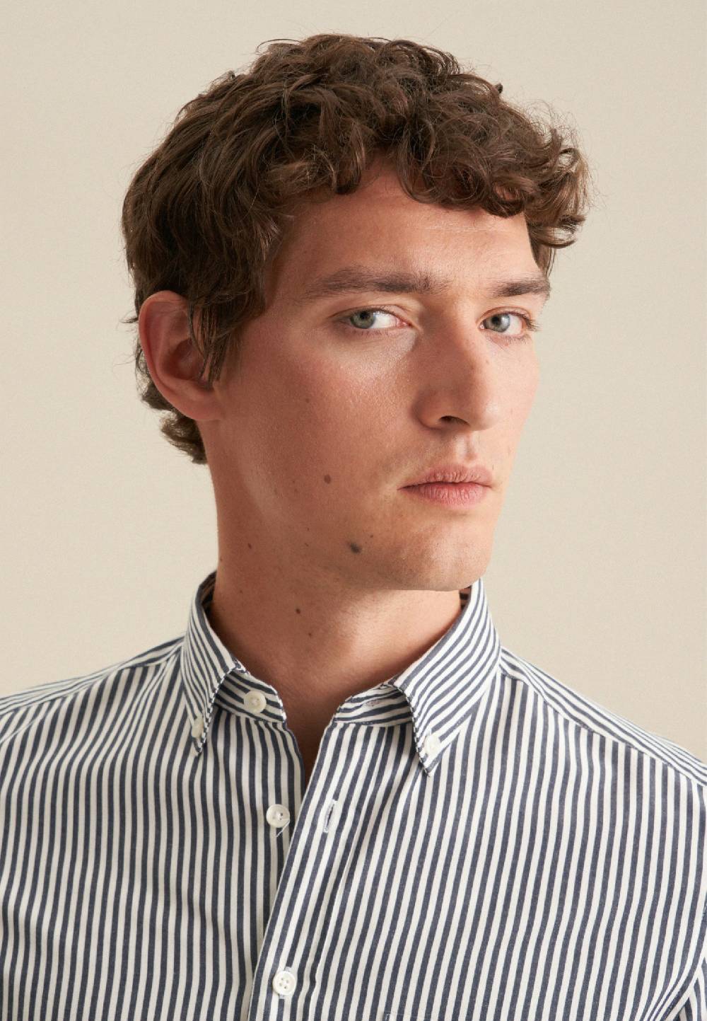 Studio Seidensticker Twill Casual Hemd in Slim mit Button-Down-Kragen Exklusive Angebote