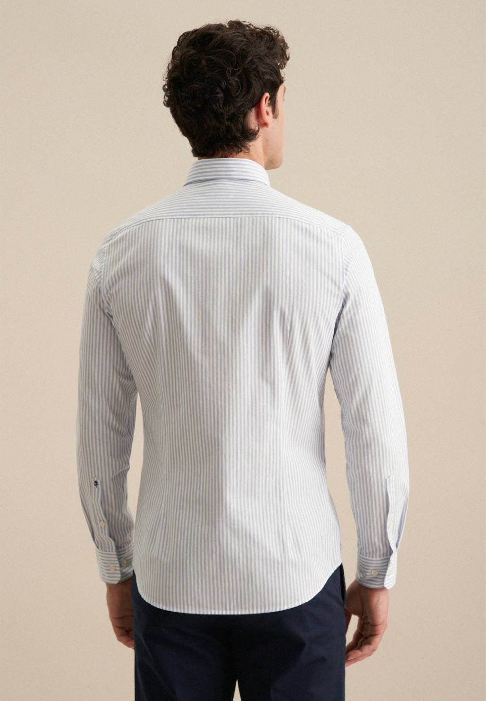 Studio Seidensticker Twill Casual Hemd in Slim mit Button-Down-Kragen Blitzangebot