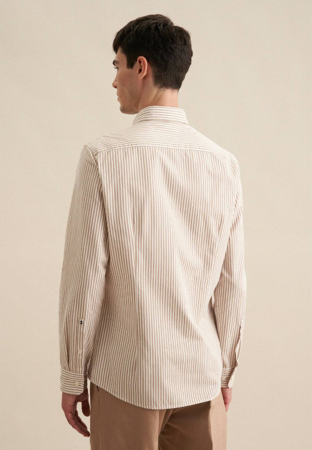 Studio Seidensticker Twill Casual Hemd in Slim mit Button-Down-Kragen Große Rabatte