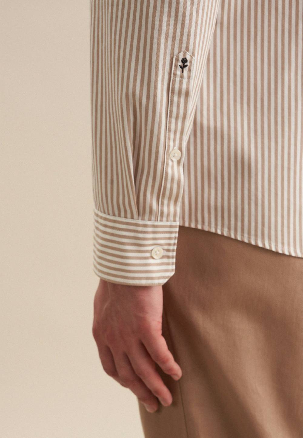 Studio Seidensticker Twill Casual Hemd in Slim mit Button-Down-Kragen Große Rabatte